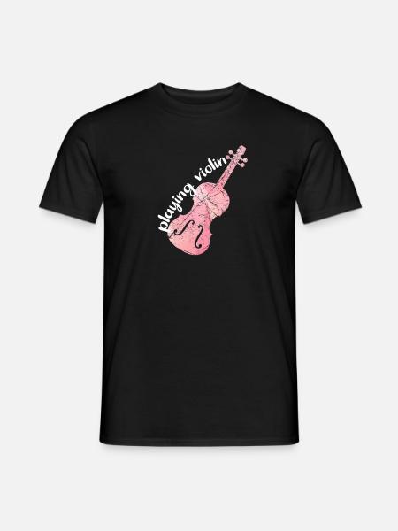 Violin player gift idea - Men's T-Shirt - black