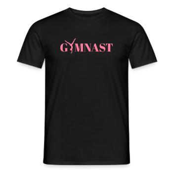 Gymnastik - Männer T-Shirt - Schwarz - Vorne - AI Model Male 178 light (178cm)