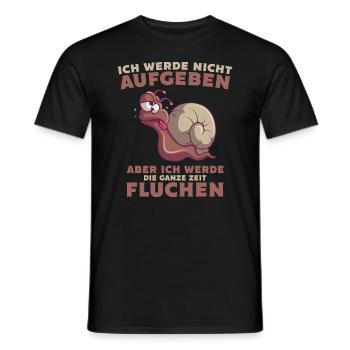 Läufer Jogger Sportler running Lustige Schnecke - Männer T-Shirt - Schwarz - Vorne - AI Model Male 178 light (178cm)