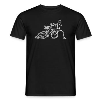 Schwimmen Radfahren Laufen Triathlon Triathlet - Männer T-Shirt - Schwarz - Vorne - AI Model Male 178 light (178cm)
