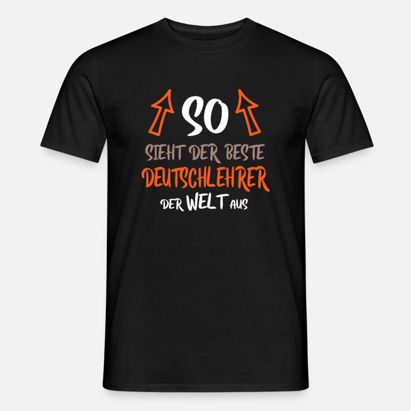Deutschlehrer - Männer T-Shirt - Schwarz