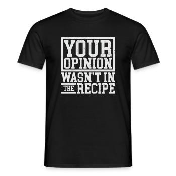 Alimentation cuisine cuisine cuillère à soupe idée de cadeau - T-shirt homme - noir - Devant - AI Model Male 178 light (178cm)