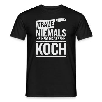 Kochkunst - Männer T-Shirt - Schwarz - Vorne - AI Model Male 178 light (178cm)
