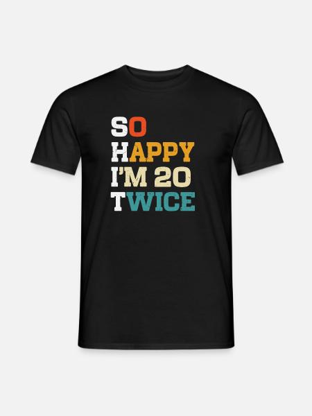40 Geburtstag 40 Jahre Jahrgang 1984 geboren - Männer T-Shirt - Schwarz