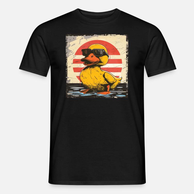 Cool Duck - Mænd T-shirt - sort