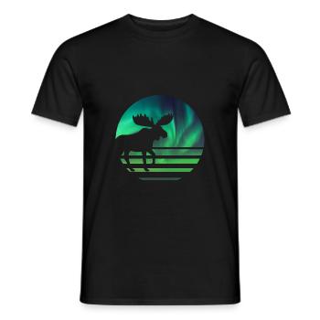 Moose - Men's T-Shirt - black - Front - AI Model Male 178 light (178cm)