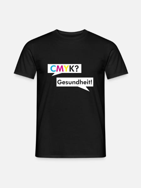 CMYK Grafiker Nerd Spruch Geschenk Shirt - Männer T-Shirt - Schwarz