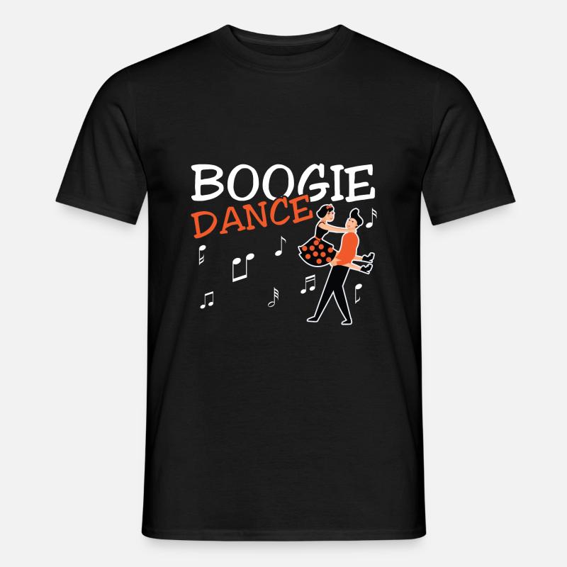 Boogie Woogie Dancer Dancing Paartanz Vintage - Männer T-Shirt - Schwarz