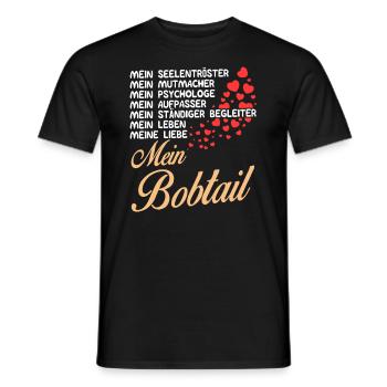 Bobtail - Mein - Männer T-Shirt - Schwarz - Vorne - AI Model Male 178 light (178cm)