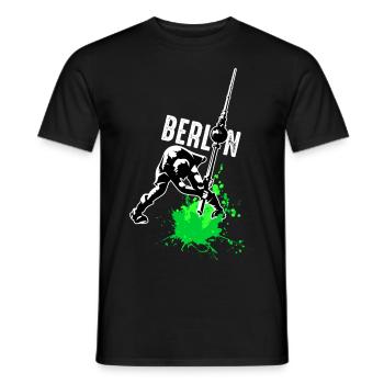 Berlin - Men's T-Shirt - black - Front - AI Model Male 178 light (178cm)