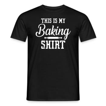 This Is My Baking Shirt Bake Family Baker & T Shir - Men's T-Shirt - black - Front - AI Model Male 178 light (178cm)