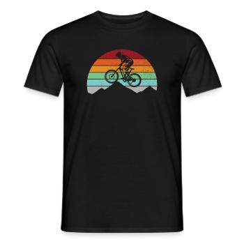 VTT VTT VTT Bike Shirt - T-shirt homme - noir - Devant - AI Model Male 178 light (178cm)