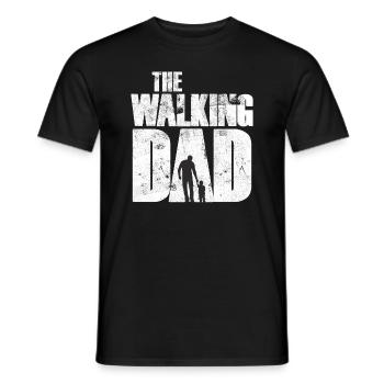 Le père walking - T-shirt homme - noir - Devant - AI Model Male 178 light (178cm)