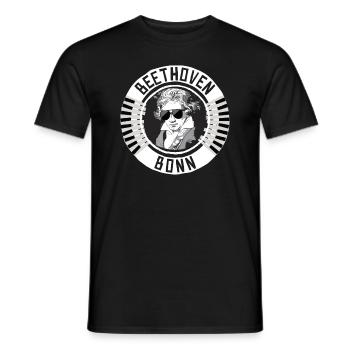 Beethoven Bonn - Men's T-Shirt - black - Front - AI Model Male 178 light (178cm)