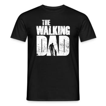The Walking Dad Father and Son - Men's T-Shirt - black - Front - AI Model Male 178 light (178cm)