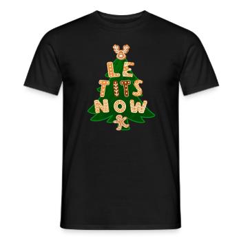 Chemise Le Tits Now - Chemise Let It Snow avec humour - T-shirt homme - noir - Devant - AI Model Male 178 light (178cm)