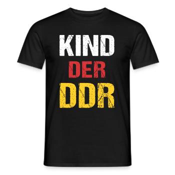 Kind der DDR Osten Ossi Ostdeutschland - Männer T-Shirt - Schwarz - Vorne - AI Model Male 178 light (178cm)
