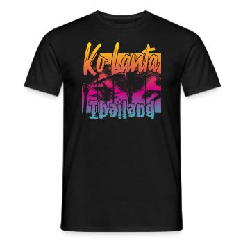 Ko Lanta Thaïlande - T-shirt homme - noir - Devant - AI Model Male 178 light (178cm)