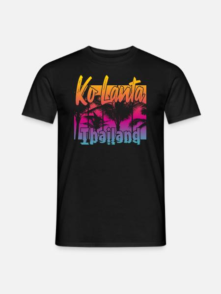 Ko Lanta Thailand - Men's T-Shirt - black