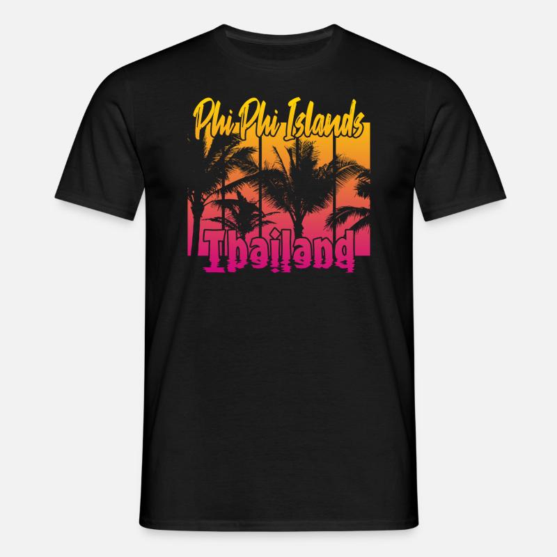 Îles Phi Phi Thaïlande - T-shirt Homme - noir