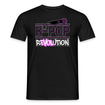 K-Pop Revolution | kpop KPop Geschenkidee - Männer T-Shirt - Schwarz - Vorne - AI Model Male 178 light (178cm)