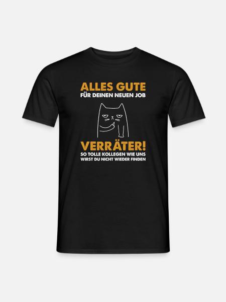 Jobwechsel Neuer Job Abschiedsgeschenk Kollegin - Männer T-Shirt - Schwarz