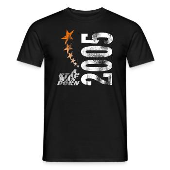 2005 Une étoile est née - T-shirt homme - noir - Devant - AI Model Male 178 light (178cm)