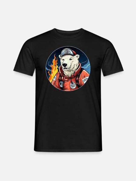 Polar Bear Fire Brigade - Men's T-Shirt - black