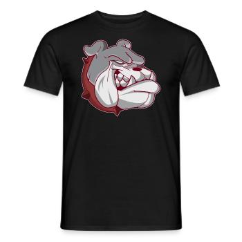 American Bulldog Hundekopf - Männer T-Shirt - Schwarz - Vorne - AI Model Male 178 light (178cm)