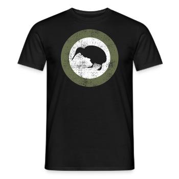 Kiwi - Männer T-Shirt - Schwarz - Vorne - AI Model Male 178 light (178cm)