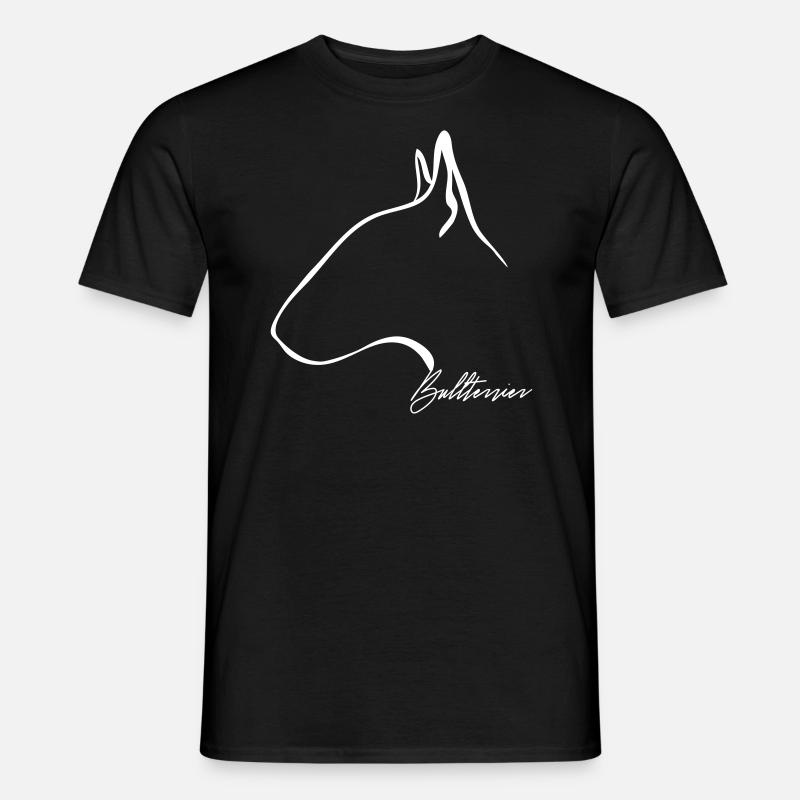 BULLTERRIER Profil Wilsigns - Männer T-Shirt - Schwarz