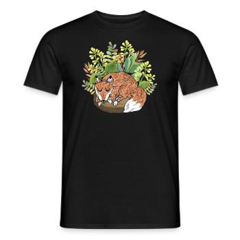 Gute Nacht Fuchs - Männer T-Shirt - Schwarz - Vorne - AI Model Male 178 light (178cm)