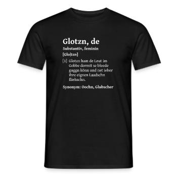 Glotzn eyes on Saxon lexicon Saxony T-shirt - Men's T-Shirt - black - Front - AI Model Male 178 light (178cm)