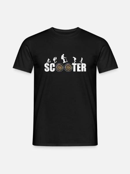 Stuntscooter Trickscooter Tretroller sk8 Skater - Männer T-Shirt - Schwarz