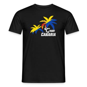 Gran Canaria - Men's T-Shirt - black - Front - AI Model Male 178 light (178cm)