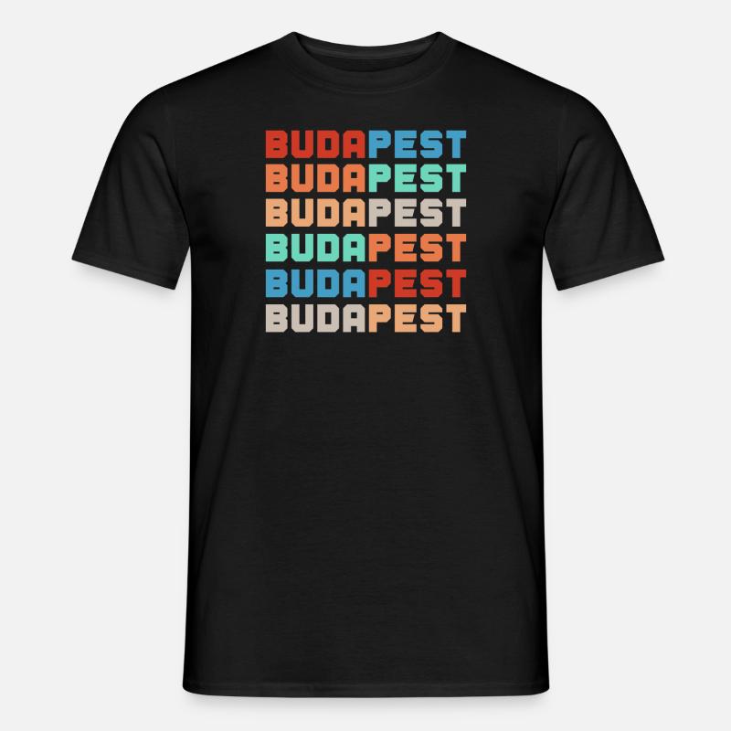 Budapest - Männer T-Shirt - Schwarz