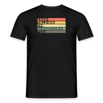 Lustiger Logopäde Pathologe / SLP-Therapie G. - Männer T-Shirt - Schwarz - Vorne - AI Model Male 178 light (178cm)