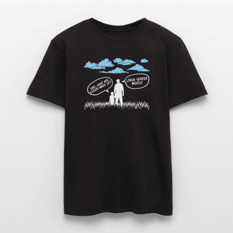 Cloud aus Linux Server meist Geschenkidee Männer T-Shirt