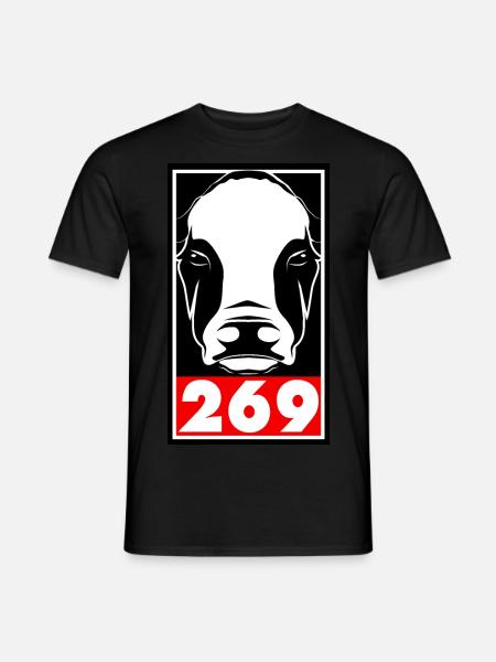 269 vegan - Männer T-Shirt - Schwarz