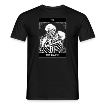 Occult Tarot Card Goth Grunge Gothic Punk Metal - Men's T-Shirt - black - Front - AI Model Male 178 light (178cm)