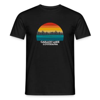 Caillou Lake Louisiana - Männer T-Shirt - Schwarz - Vorne - AI Model Male 178 light (178cm)