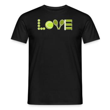 Tennis Love Tennis Player Tennis Club - Men's T-Shirt - black - Front - AI Model Male 178 light (178cm)