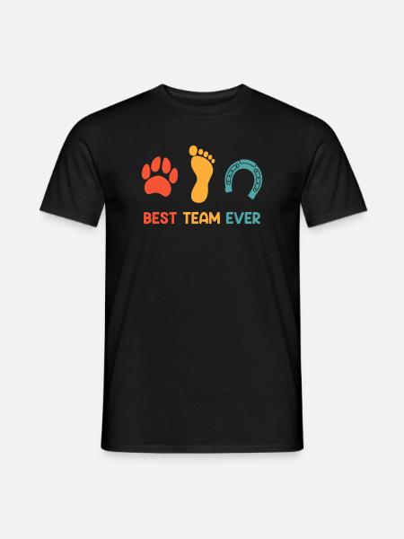 Meilleure équipe de cavaliers - T-shirt homme - noir