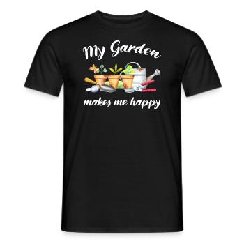 Garten Spruch Gärtner Hobbygärtner Geschenkidee - Männer T-Shirt - Schwarz - Vorne - AI Model Male 178 light (178cm)