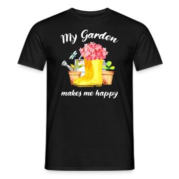 Jardin Disant Jardinier Hobby Jardinier Idée cadeau - T-shirt homme - noir - Devant - AI Model Male 178 light (178cm)