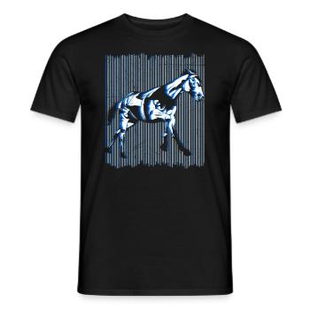 Dressage Cavaliers Cavaliers Chevaux Filles - T-shirt homme - noir - Devant - AI Model Male 178 light (178cm)