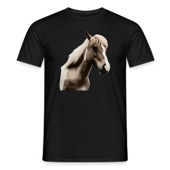 Horse Riding Pony Rider Horsegirl - Men's T-Shirt - black - Front - AI Model Male 178 light (178cm)