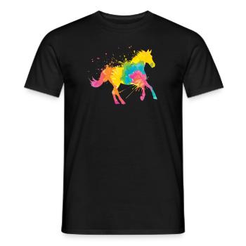Sports équestres Art équestre Sport équestre Sport équestre - T-shirt homme - noir - Devant - AI Model Male 178 light (178cm)