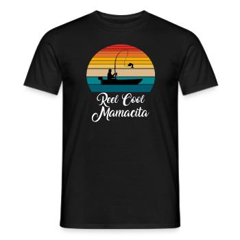 Reel Cool Mamacita Cadeaux de pêche - T-shirt homme - noir - Devant - AI Model Male 178 light (178cm)