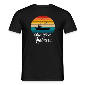 Reel Cool Halmeoni Cadeaux de pêche - T-shirt homme - noir - Devant - AI Model Male 178 light (178cm)